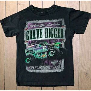 Grave Digger Monster Truck Retro Men's S Black Kill Devil Hills